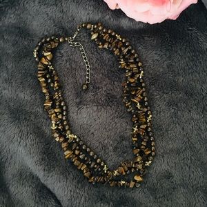 Multi-Layered Stone Necklace